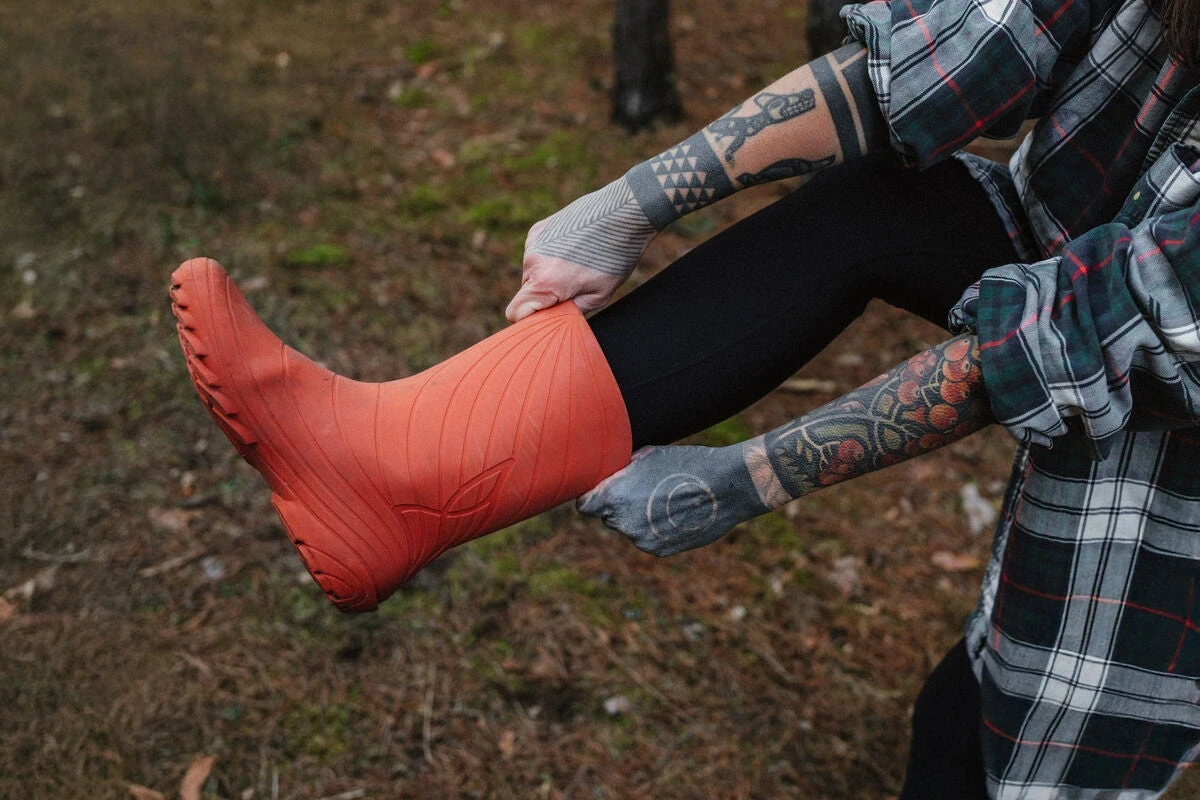 Босоногие резиновые сапоги Wildling Ranidae — оранжевый, фото 3