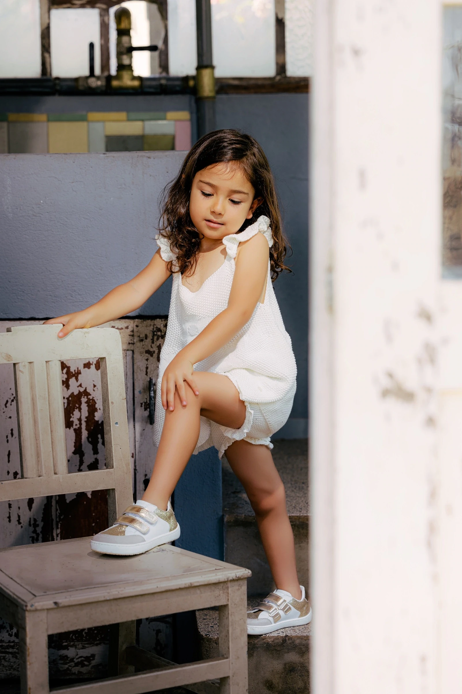 Босоногие кроссовки Shapen CHARM Mini — светло-золотистый, фото 12