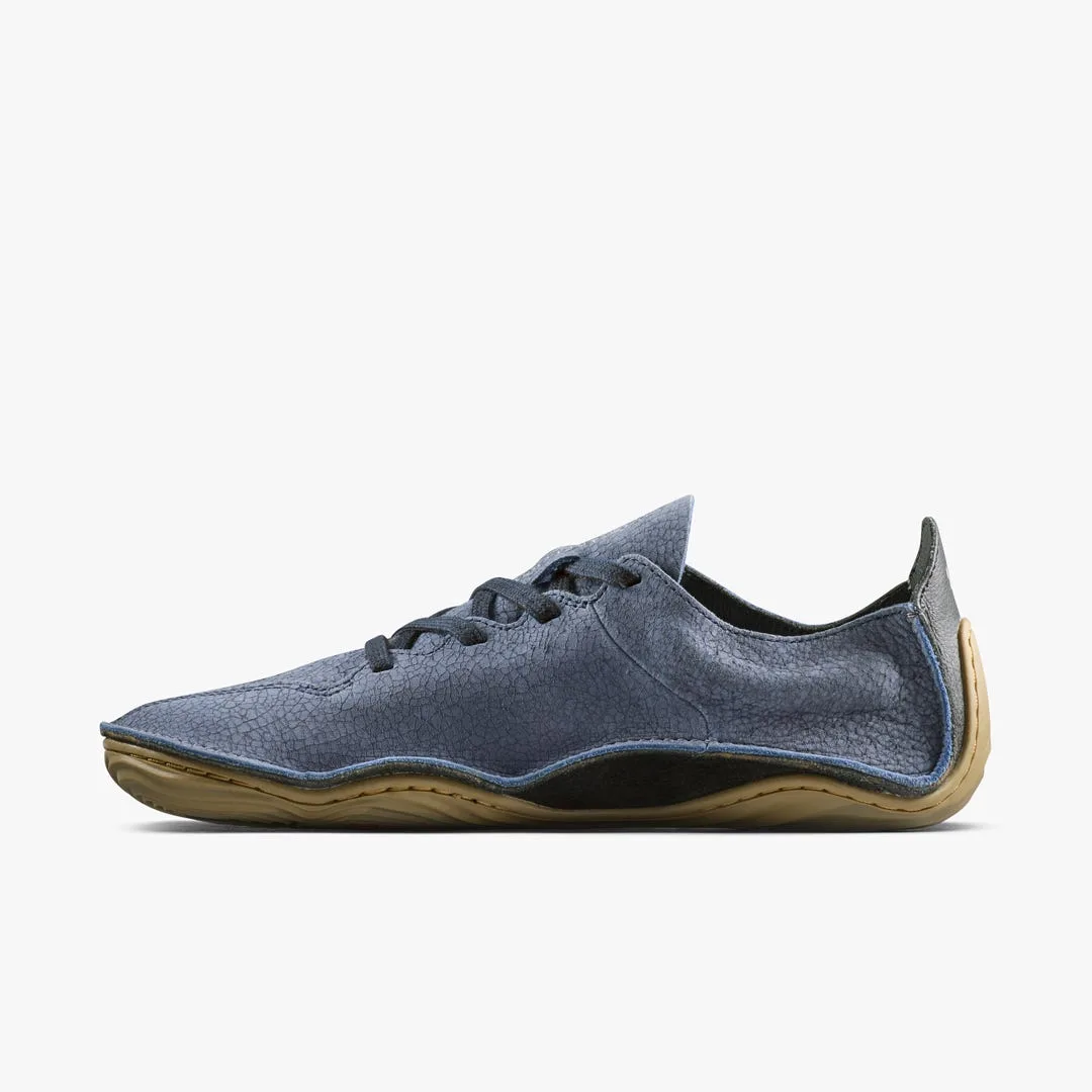 Мокасины Vivobarefoot Sensus II Grounding — мужская модель, синяя кожа с фактурой кракелюра, фото 3