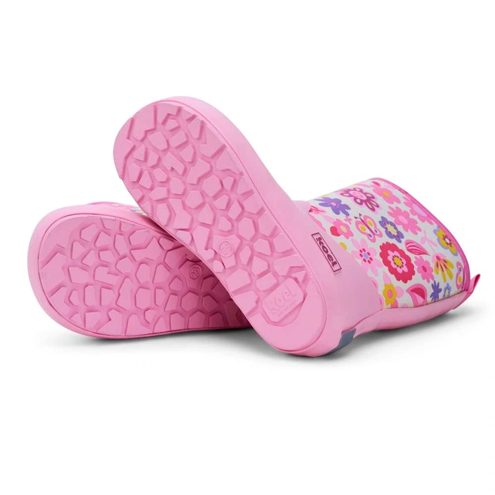 Резиновые сапоги Koel NEOPRENE Rubber Boot — фуксия с цветами, фото 5