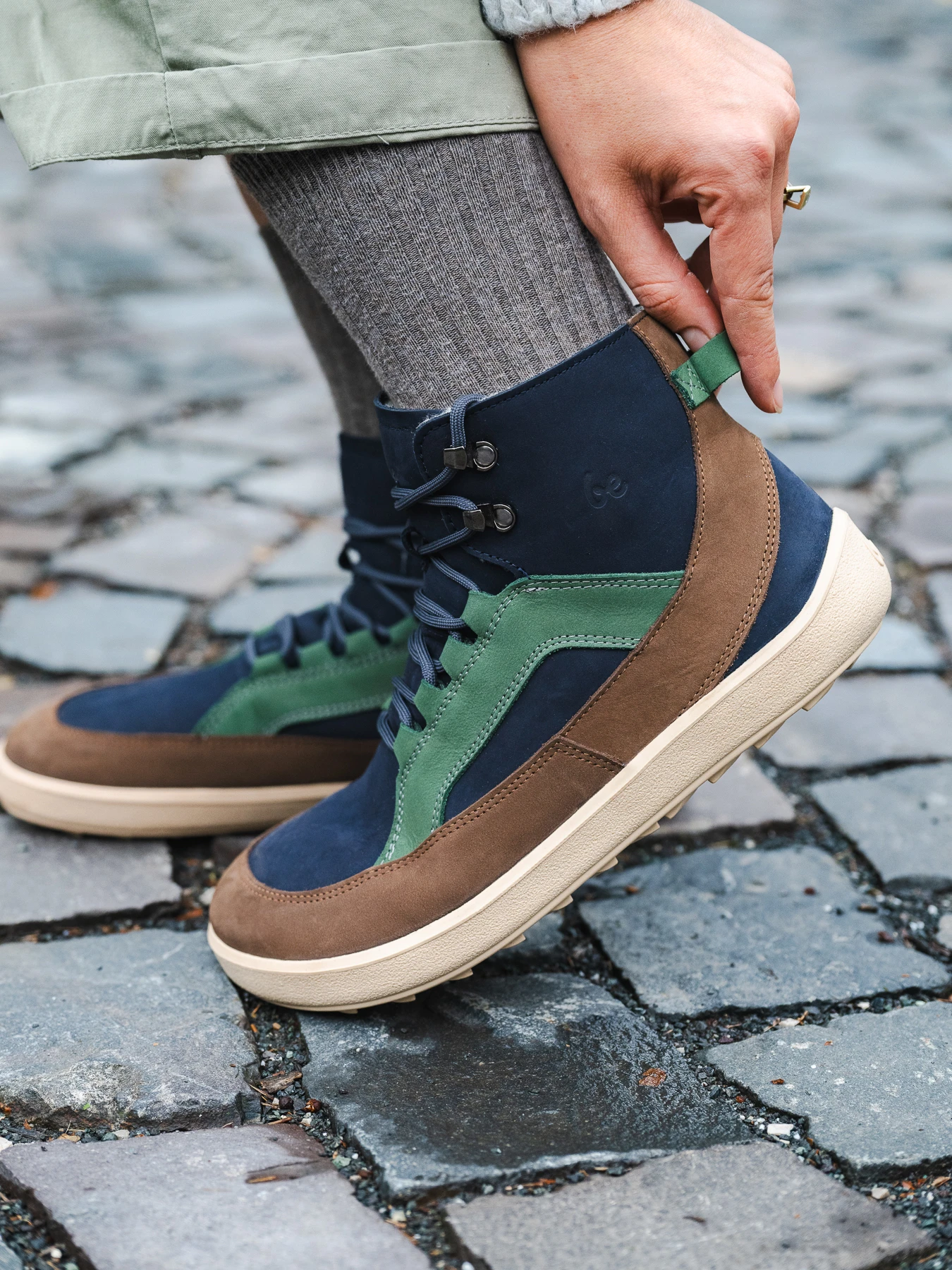 Босоногие ботинки Be Lenka York - тёмно-синий, коричневый и бежевый, фото 2