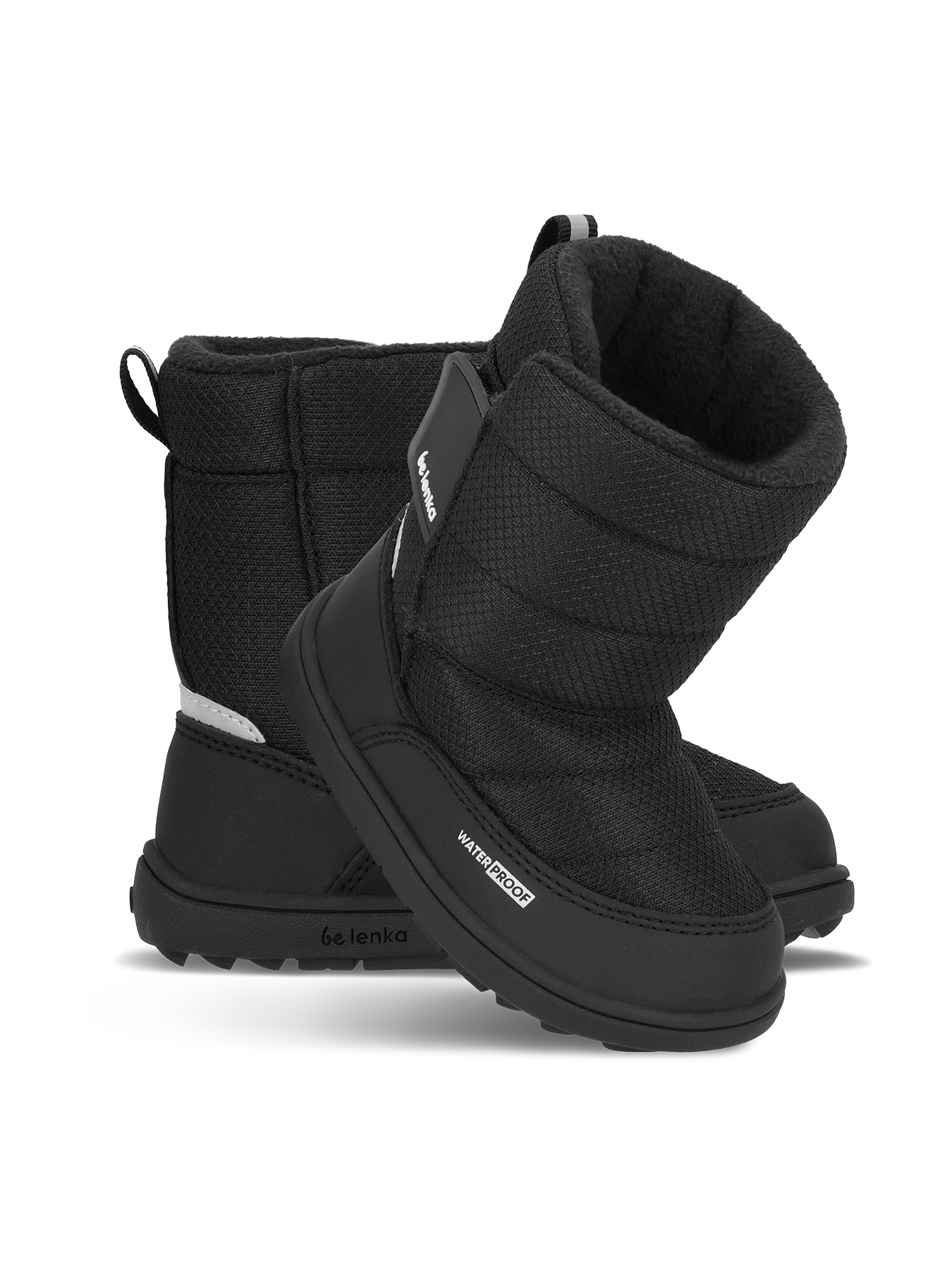 Детские босоногие ботинки Be Lenka Ailo Preschool - полностью чёрный, фото 3